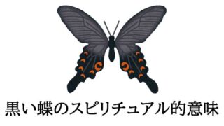 黒い蝶のスピリチュアル的意味
